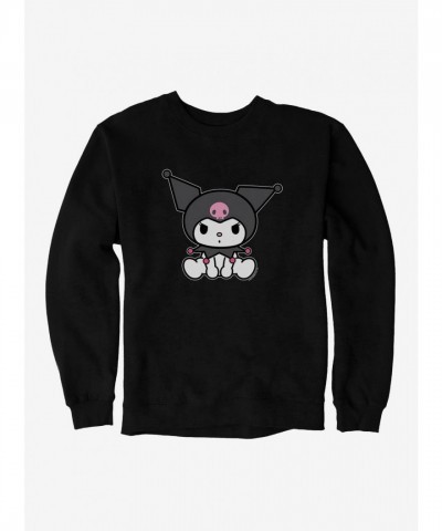 Kuromi Cozy Sitting Sweatshirt for Men