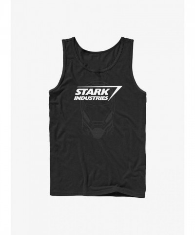 Marvel Men's Cotton Iron Man Stark Industries Tank Top - Black