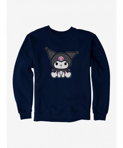 Kuromi Cozy Sitting Sweatshirt for Men