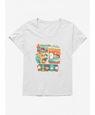 Harry Potter Cartoon Plus Size T-Shirt for Girls