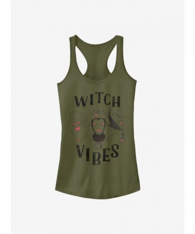 Disney Girls Witch Vibes Tank Top - Junior Sizes in Green
