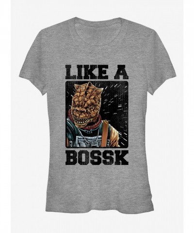 Star Wars Like a Bossk Girls T-Shirt - Heather Gray