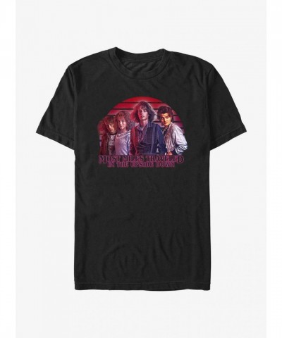 Stranger Things Most Miles Traveled Unisex T-Shirt - Black
