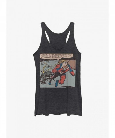 Marvel Ant-Man Graphic Tee for Girls - Raw Edge Design in Black