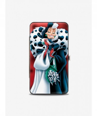 Disney Cruella De Vil Hinged Wallet - Sleek Vegan Leather Design
