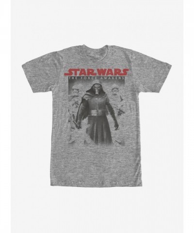 Star Wars Kylo Ren Dark Side Faded T-Shirt - Unisex Gray