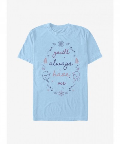 Disney Frozen 2 "You'll Always Have Me" Men's Lightweight Blue T-Shirt