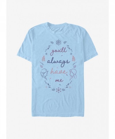 Disney Frozen 2 "You'll Always Have Me" Men's Lightweight Blue T-Shirt