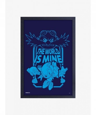 Sonic the Hedgehog Movie Wall Art - Framed Wood Print for Fans