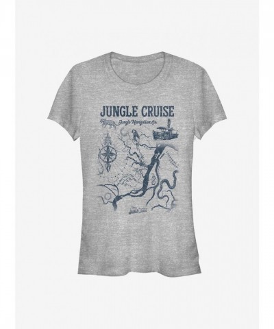 Disney Girls Jungle Cruise Adventure T-Shirt - Grey