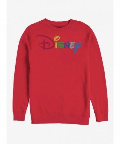 Disney Classic Red Crewneck Sweatshirt for Men