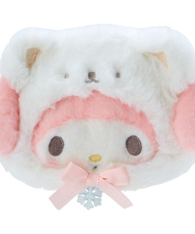 My Melody Fluffy Polar Bear Plush Zipper Pouch