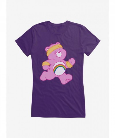 Cheer Bear Care Bears Lightweight Cotton Girls T-Shirt
