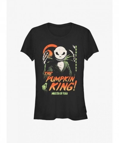 Disney Jack Skellington Pumpkin King Lightweight T-Shirt for Girls - Junior Sizes
