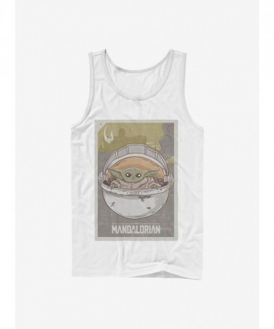 The Mandalorian Child Tank Top - White for Men