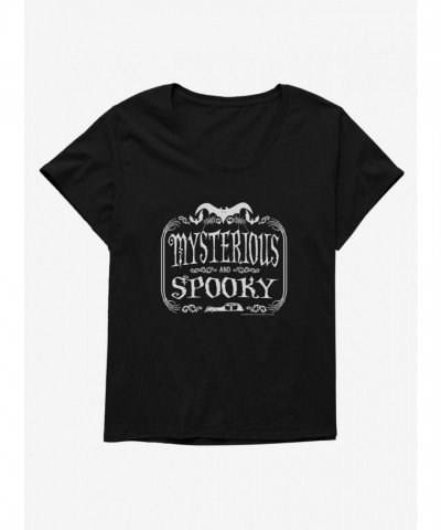 Addams Family Spooky Girls T-Shirt - Plus Size Black
