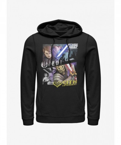 Star Wars Clone Wars Badside Panel Men's Hoodie - Black