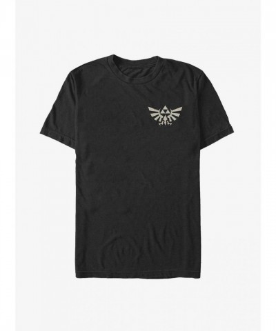 The Legend of Zelda Hyrule Crest Men's Soft Casual T-Shirt - Black