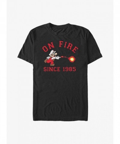 Nintendo Fire Emblem Mario Retro T-Shirt - Men's Black