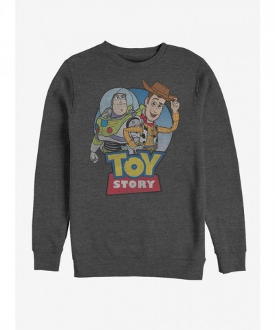 Disney Pixar Toy Story Bestie Crewneck Sweatshirt - Men's Black