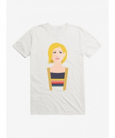 Doctor Who 13th Doctor Smiling Art T-Shirt - White