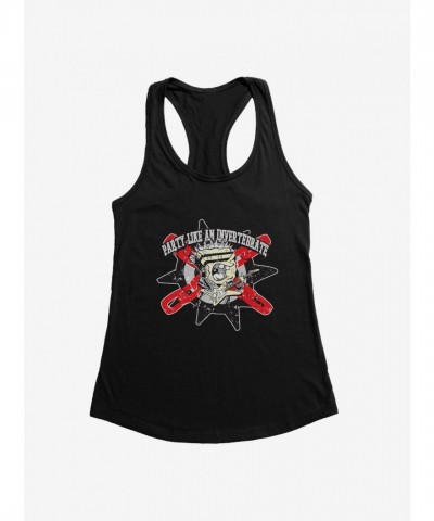 SpongeBob Party-Inspired Girls' Cotton Tank Top