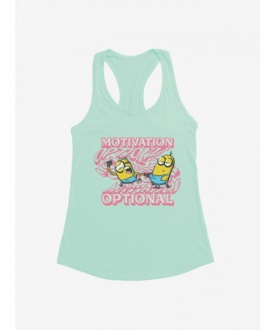 Minions Groovy Motivation Green Tank Top for Girls