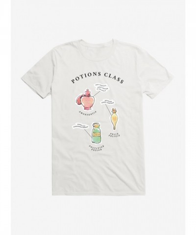 Harry Potter Inspired Watercolor Potion Class Unisex T-Shirt - White