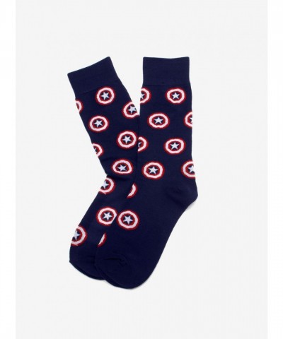 Marvel Navy Captain America Eco-Friendly Dress Socks