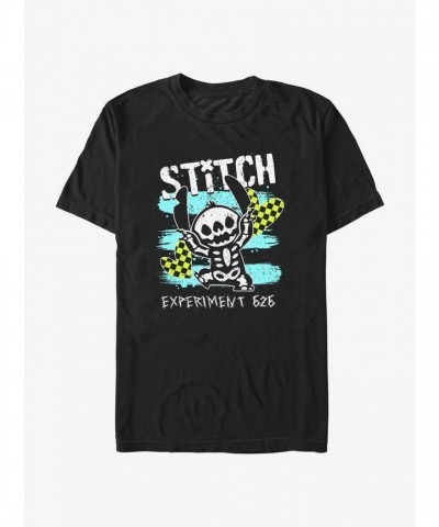 Disney Emo Skelestitch T-Shirt for Men - Black