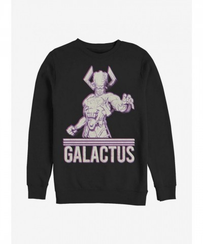 Marvel's Fantastic Four Galactus Style Men's Black Crewneck Sweatshirt