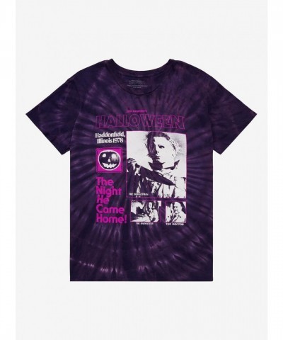 Halloween Night He Came Home Tie Dye Plus Size T-Shirt
