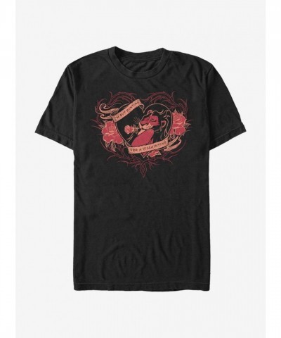 Disney Villains Valentine Hunt T-Shirt - Men's Black