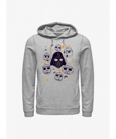 Star Wars Grey Stormtrooper Pumpkin Hoodie for Men