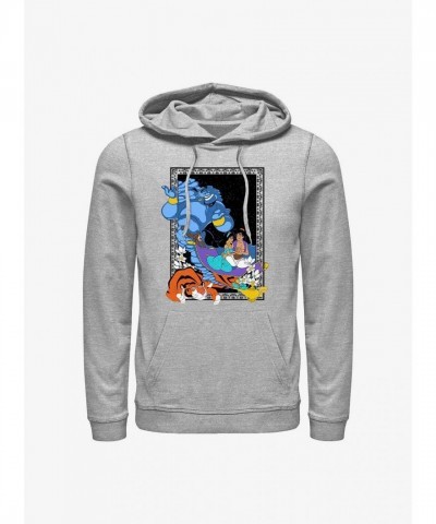 Disney Aladdin Magic Lamp Grey Men's Hoodie