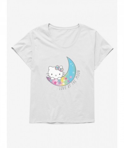 Hello Kitty Moon Love Plus Size Girls Scoop Neck T-Shirt