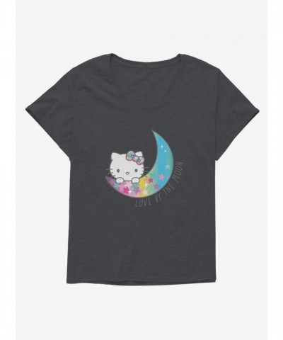 Hello Kitty Moon Love Plus Size Girls Scoop Neck T-Shirt
