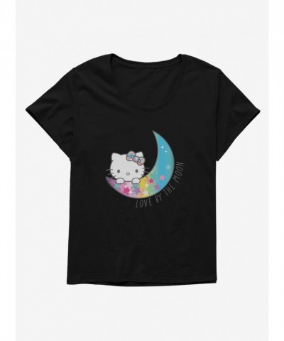 Hello Kitty Moon Love Plus Size Girls Scoop Neck T-Shirt
