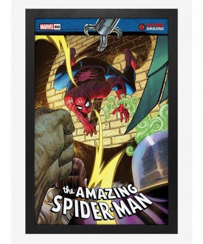 Marvel 60th Anniversary Spider-Man Villains Framed Wood Wall Art
