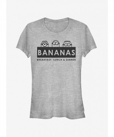 Minions Banana Song Girls Tee - Black