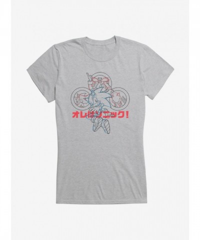 Sonic Hedgehog Versus Girls Lightweight T-Shirt for Juniors