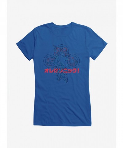 Sonic Hedgehog Versus Girls Lightweight T-Shirt for Juniors