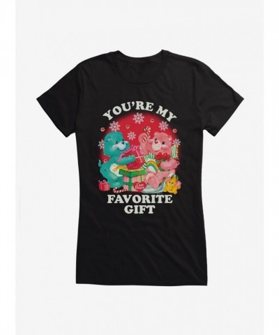 Care Bears Favorite Gift T-Shirt for Girls - Junior Sizes in Black