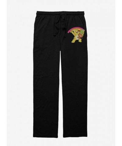 Comfortable Care Bears Funshine Bear Pajama Pants for Men - Black