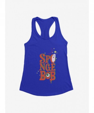 SpongeBob SquarePants Halloween Spooky Print Girls Tank Top