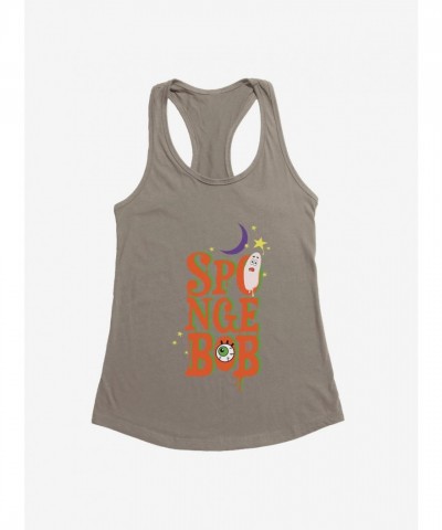 SpongeBob SquarePants Halloween Spooky Print Girls Tank Top
