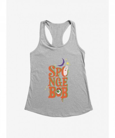 SpongeBob SquarePants Halloween Spooky Print Girls Tank Top