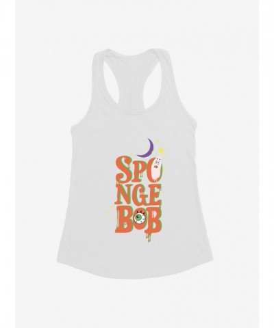 SpongeBob SquarePants Halloween Spooky Print Girls Tank Top