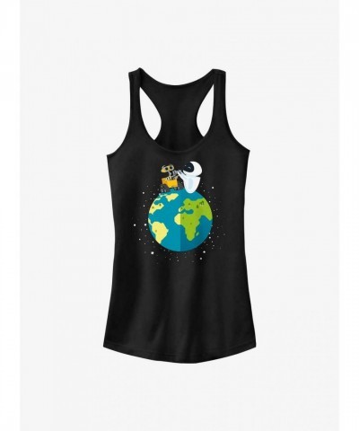 Disney Pixar Wall-E Eco-Friendly Girls Tank Top - Black