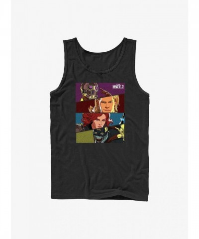 Marvel What If...? Men's Cotton Hero Tank Top - Black